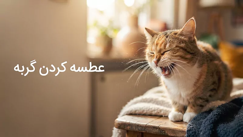 عطسه کردن گربه